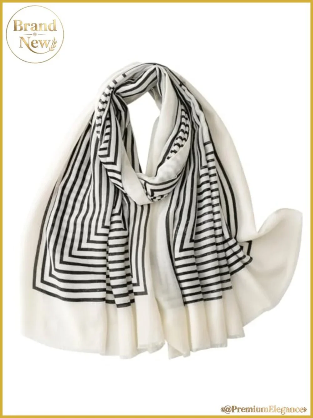 Oversized Bohemian Beaded Fringe Scarf Shawl Wrap Travel